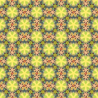 Sarı, kahverengi ve yeşil eğimli vektör geometrik kusursuz desen. Tasarımın, duvar kağıdın ya da tekstilin için kusursuz çizimler. Geometrik arkaplan.