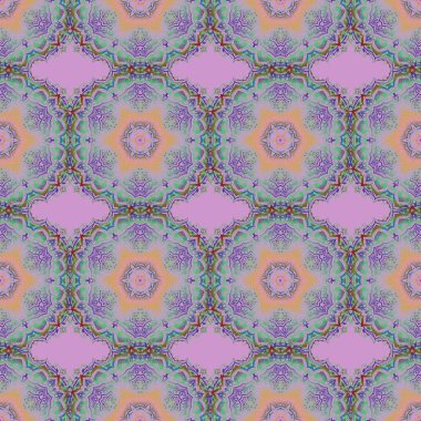 Gri, mor ve yeşil renklerde, klasik, pürüzsüz desen. Kusursuz bir geçmişi var. Zarif vektör damaske duvar kağıdı.