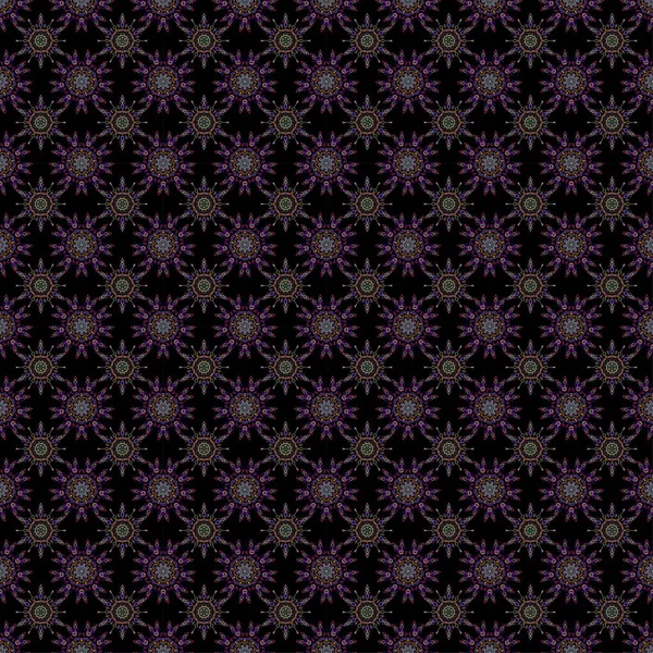 Patrón Fondo Floral Sin Costuras Damasco Colores Violeta Ilustración Vectorial — Archivo Imágenes Vectoriales