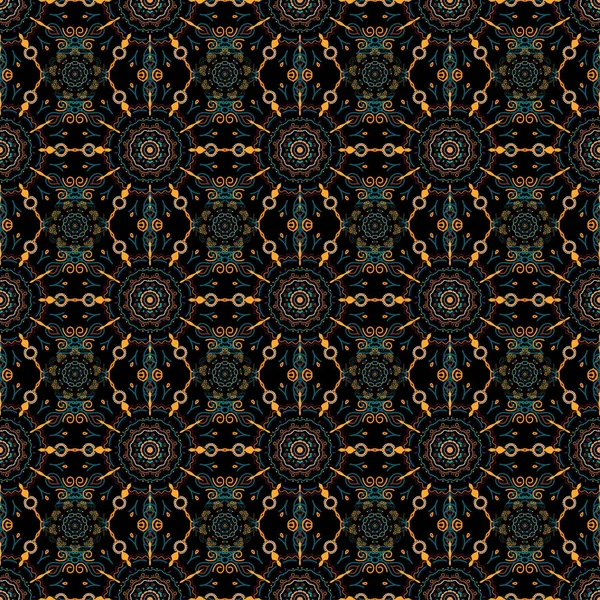Ilustración Vectorial Patrón Floral Sin Costura Vectorial Para Diseño Textil — Archivo Imágenes Vectoriales