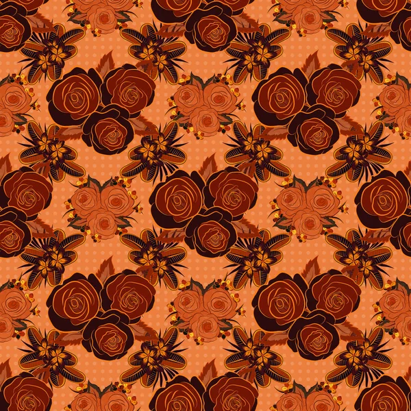 Adorno Floral Vintage Patrón Clásico Abstracto Sin Costura — Archivo Imágenes Vectoriales