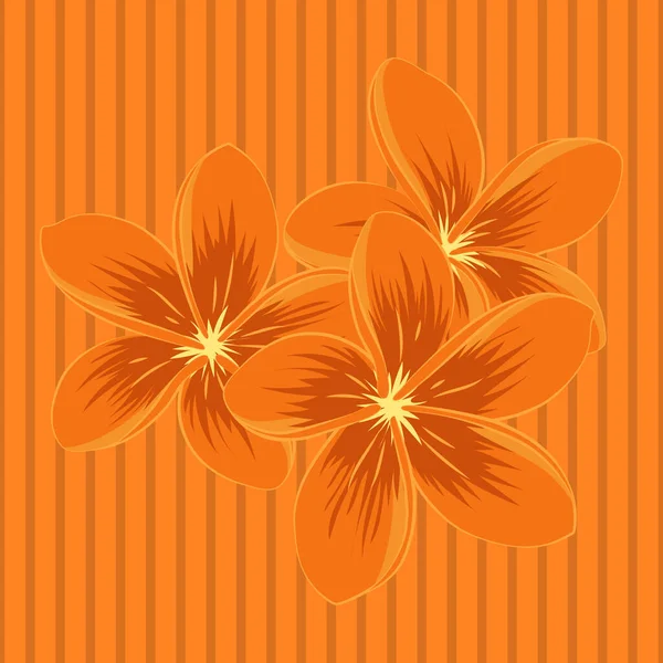 Raster Fundo Com Amarelo Laranja Pequenas Flores Mão Pintado Ditsy — Vetor de Stock