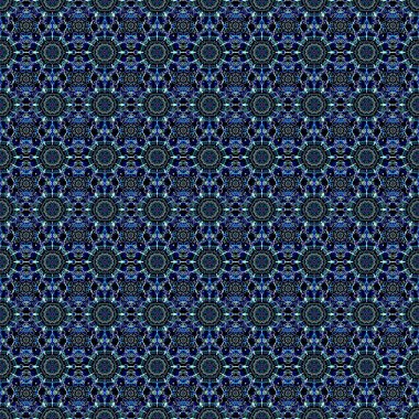 Vektör mavi ipek dantel çiçek süsü. Düğün törenleri, yıldönümleri, partiler, etkinlikler için karmaşık bir dekorasyon..