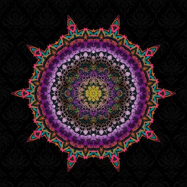 Lüks şablon. Pembe, mavi ve mor pürüzsüz desen.