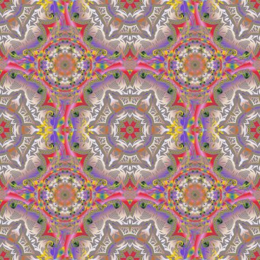 Arap tarzında soyut bir model. Yeşil ve mavi dokular. Grafiksel modern model. Kusursuz vektör arkaplanı.