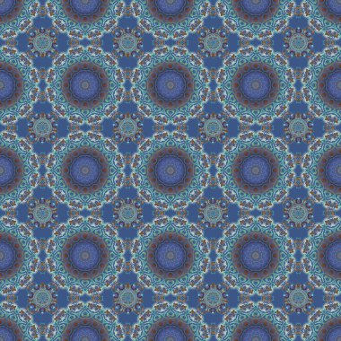 Mavi, gri ve kahverengi renklerle çiz. Canlı yineleme - Basit, pürüzsüz desen yapmak için herhangi bir hatları doldurmak için kullanın.