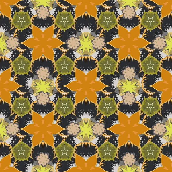 Традиционный Восточный Бесшовный Пейсли Узор Декоративный Орнамент Ткани Текстиля Оберточной — стоковый вектор