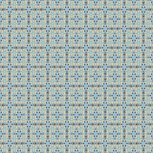 Patrón Marrón Gris Azul Adornado Para Diseño Textura Perfecta Estilo — Archivo Imágenes Vectoriales