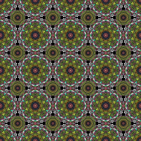 Motif Sans Couture Dans Les Couleurs Vert Rose Marron Pour — Image vectorielle