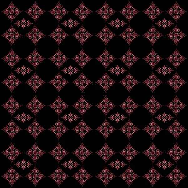 Rode Textuur Een Zwarte Achtergrond Vector Naadloos Patroon Met Bonte — Stockvector