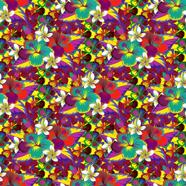 Ornement Floral Vintage Modèle Abstrait Classique Sans Couture — Image vectorielle