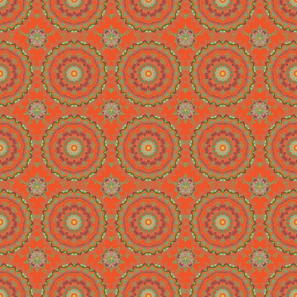 Handgefertigte Vektor Mehrfarbige Elemente Auf Orangefarbenem Hintergrund — Stockvektor