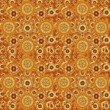 Düğün törenleri, yıldönümleri, partiler, etkinlikler için zarif, karmaşık dekore edilmiş. Vektör sarı, turuncu ve kahverengi dantel çiçek süsü..