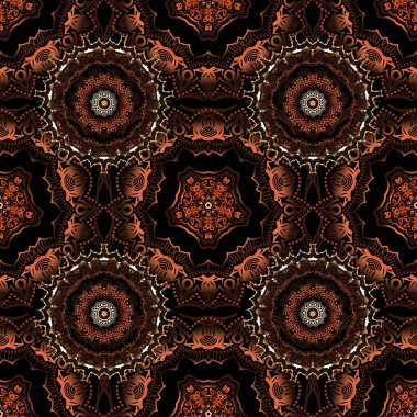 Kusursuz soyut, çok renkli kabile deseni. El yapımı etnik doku, hayal gücünün uçuşu. Vektör illüstrasyonu.