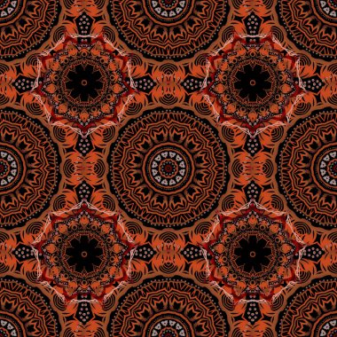 Arap tarzında soyut bir model. Kusursuz vektör arkaplanı. Grafiksel modern model. Çoklu renk dokusu.