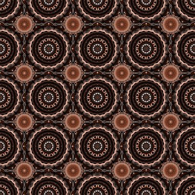 Düğün törenleri, yıldönümleri, partiler, etkinlikler için zarif, karmaşık dekore edilmiş. Vektör pembe, kahverengi ve kırmızı ipek dantel çiçek süsü..