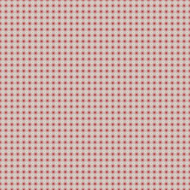 Raster çiçekleri, gri, kırmızı ve bej renklerle kusursuz desenli. Bir sürü şirin çiçek var..