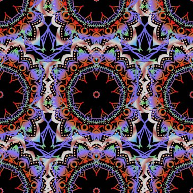 Barok klasik İtalyan kumaşı, dikişsiz desen. Şatafatlı klasik süs, duvar kağıtları, baskı, tekstil veya kumaş için kraliyet Victoria dönemi dokusu. Vektör illüstrasyonu.