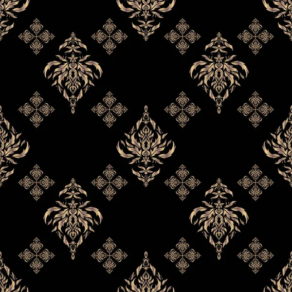 Décoration Décorative Luxe Concept Royal Victorien Motif Baroque Vintage Sans — Image vectorielle