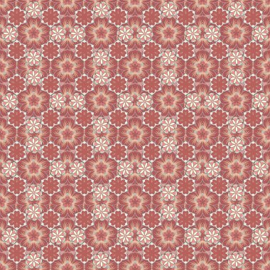 Tasarım için kusursuz elementler. Doğu tarzında bej, turuncu ve pembe ızgara. Doğu karışık İslami kart geçmişi.