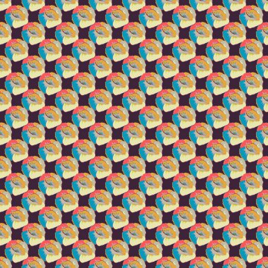 Eski bir çiçek süsü. Soyut klasik dikişsiz desen