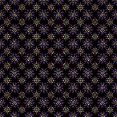 Geleneksel gotik damaske arka planı. Kırmızı ve menekşe arkaplansız çiçek süsleme deseni. Tebrik kartı, sunum veya düğün davetiyeleri için soyut arabesk arkaplanı.