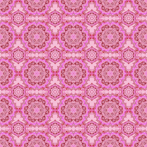 Цветочный Орнамент Красном Пурпурном Розовом Цветах Цветные Узоры Антикварные Векторный — стоковый вектор