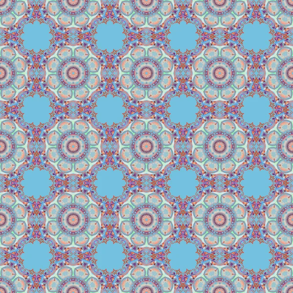 Dizayn, tekstil veya kumaş için mor, pembe ve turuncu renklerde raster pürüzsüz desen. Raster illüstrasyonu.