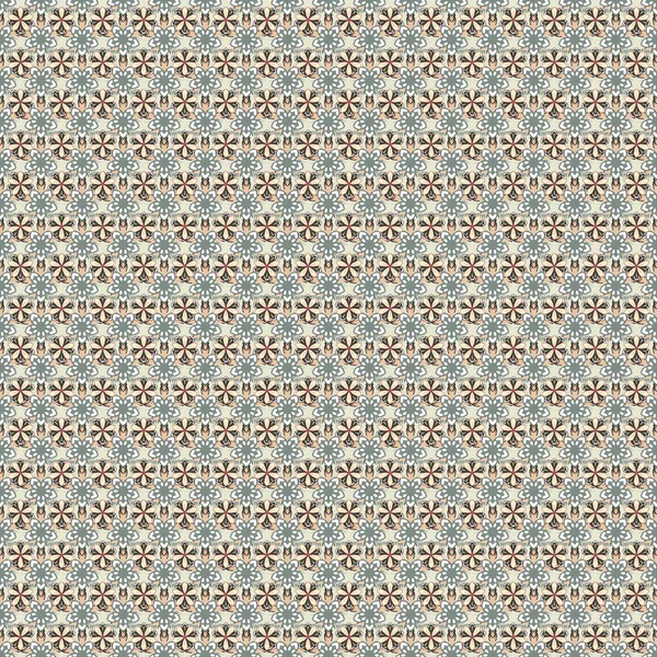 Bej, beyaz ve gri renklerde güzel, hantal çiçekler. Dekor ve tekstil için kusursuz desen. Raster illüstrasyonu. Çiçek açan bitki tomurcuktan çiçeğe evrilir..