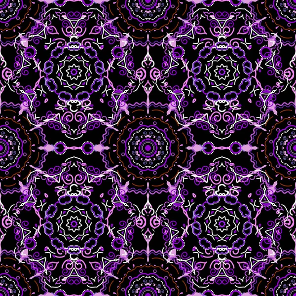 Фиолетовый Винтажный Барочный Орнамент Retro Seamless Pattern Antique Style Acanthus — стоковый вектор