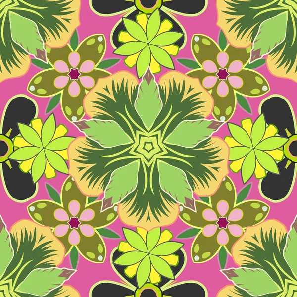 Vector Indian Floral Paisley Patten Serviette Ethnique Style Henné Peut — Image vectorielle