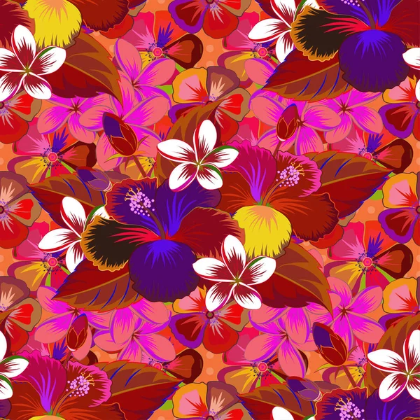 Adorno Floral Vintage Patrón Clásico Abstracto Sin Costura — Vector de stock