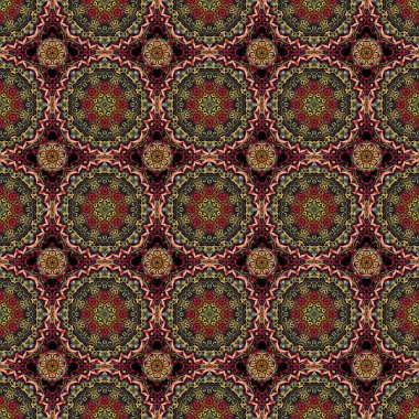 Vektör çizimi. Damask Çiçeksiz desen.