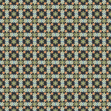 Geleneksel doğulu desensiz şal deseni. Kumaş, tekstil ve ambalaj kağıtları için dekoratif süs. Raster çizgili, desensiz desenli şal desenli. Çiçek duvar kağıtları gri, mavi ve sarı renklerde.