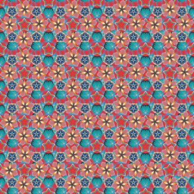 Geleneksel Hint tarzı, kına dövmesi, baskı, çıkartma, mehndi, yoga tasarımı için süs eşyası. Kusursuz bej, pembe ve mavi mehndi deseni..