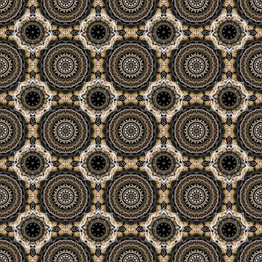 Vektör çizimi. Damask kusursuz karalama arkaplan deseni.