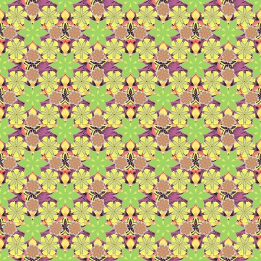 Eski bir çiçek süsü. Soyut klasik dikişsiz desen