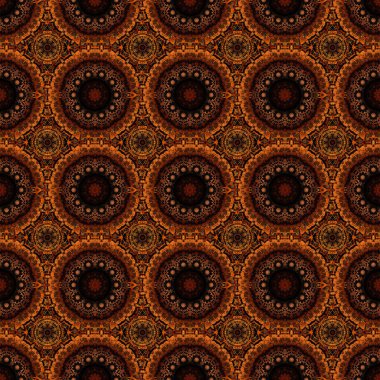 Damask kusursuz karalama arkaplan deseni. Vektör illüstrasyonu.