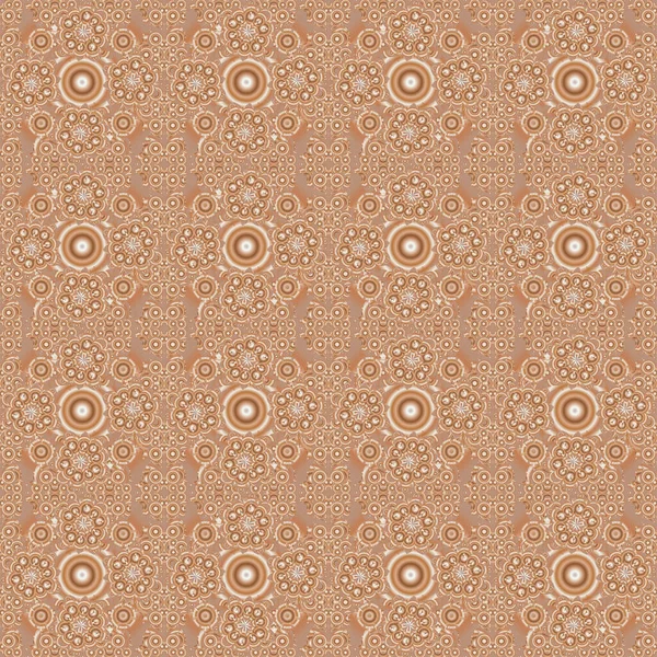 Ornement Vectoriel Classique Traditionnel Modèle Sans Couture Beige Oriental Brun — Image vectorielle