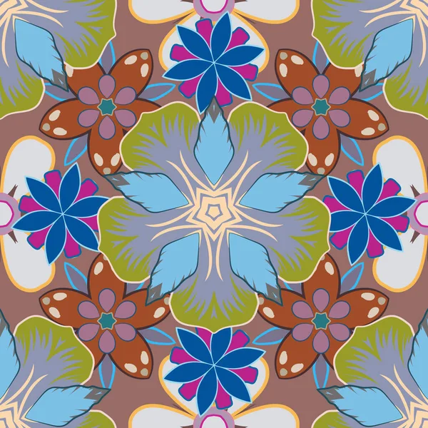 Fond Vectoriel Abstrait Fond Écran Élégant Avec Des Fleurs Motif — Image vectorielle