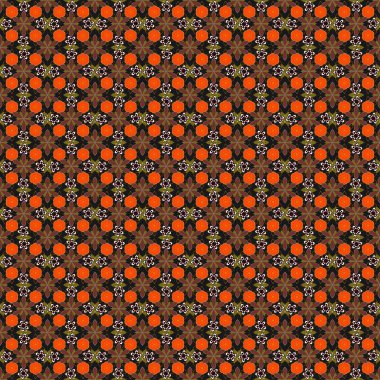 Vektör karışık ızgara. Siyah, kırmızı ve kahverengi renkte elementlerle güzel bir artdeco şablonu var. Soyut geometrik dikişsiz desen. Sanat deco tarzı, modaya uygun vintage tasarım ögesi.