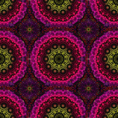 Çok renkli dokular. Arap tarzında soyut bir model. Grafiksel modern model. Kusursuz vektör arkaplanı.