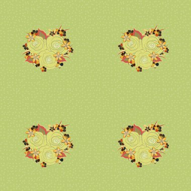 Eski bir çiçek süsü. Soyut klasik dikişsiz desen