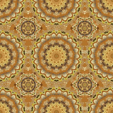 Sarı, turuncu ve yeşil renklerde iple bağlanmış balık ağı deseni. Vektör duvar kağıdı.