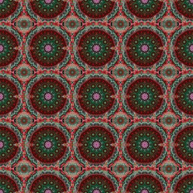 Raster illüstrasyonu. Raster tasarım, tekstil veya kumaş için kusursuz karalama deseni.