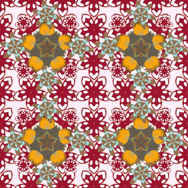 Eski bir çiçek süsü. Soyut klasik dikişsiz desen