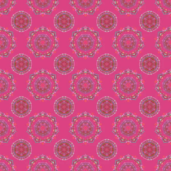 Modèle Sans Couture Éléments Multicolores Sur Fond Rose Kit Pour — Image vectorielle