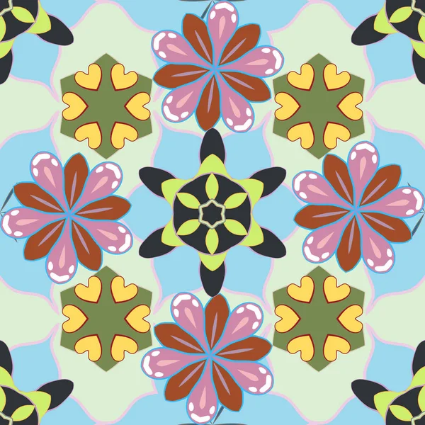 Lindo Patrón Floral Sin Costuras Pequeña Flor Abstrace Estilizado Ditsy — Vector de stock