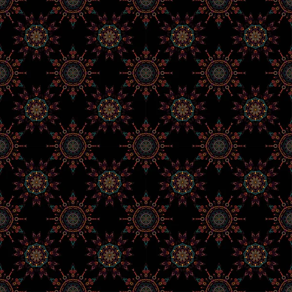 Vektor Nahtlose Geometrische Muster Retro Digitalpapier Vintage Texturen Dekorativer Hintergrund — Stockvektor