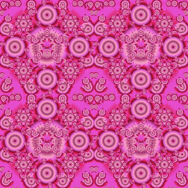 Motif Floral Vectoriel Sans Couture Dans Les Couleurs Rose Violet — Image vectorielle